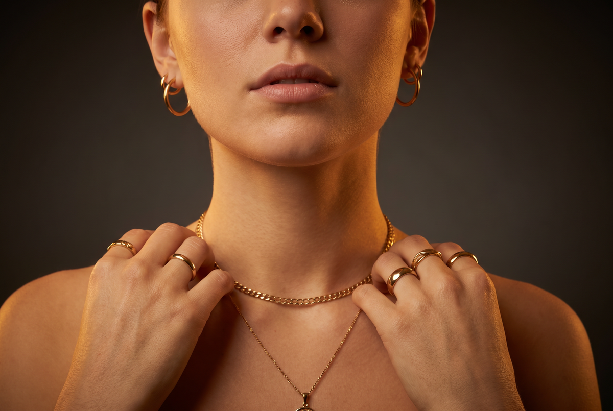 Gold-plated jewellery