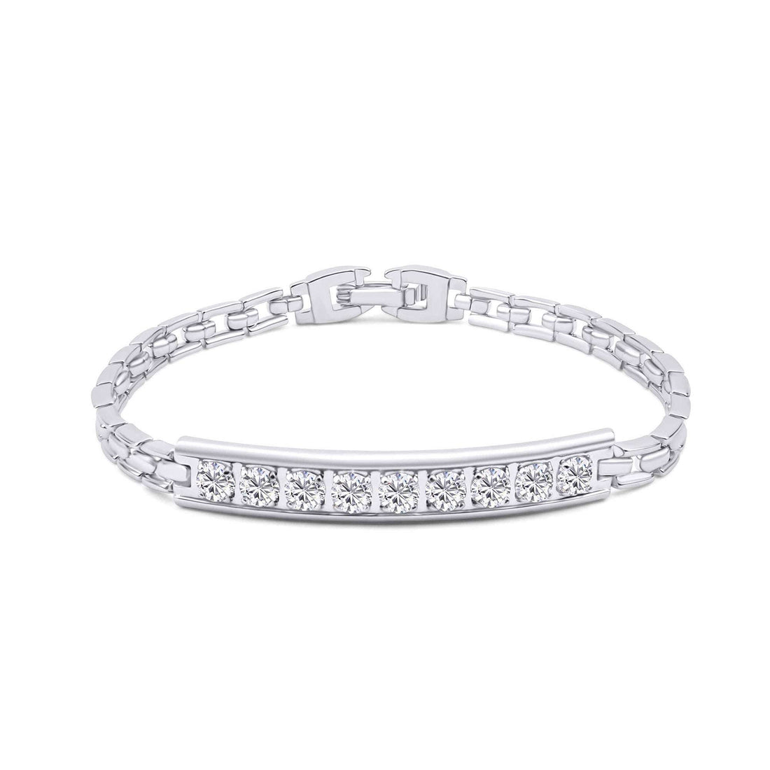 Nine-stone evening bracelet, 17.5 cm