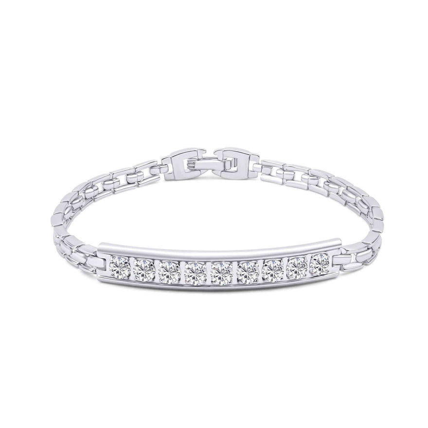 Nine-stone evening bracelet, 17.5 cm