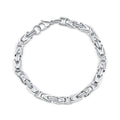 Chunky medical steel king chain bracelet with a lobster clasp