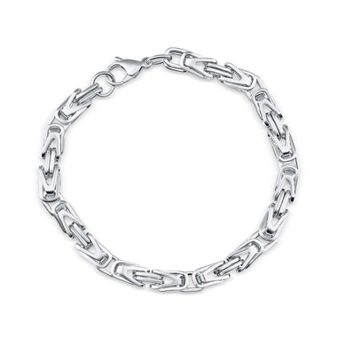 King chain bracelet for men, 21 cm