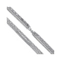 Layered bracelet with a chain and two rows of cubic zirconia, close-up