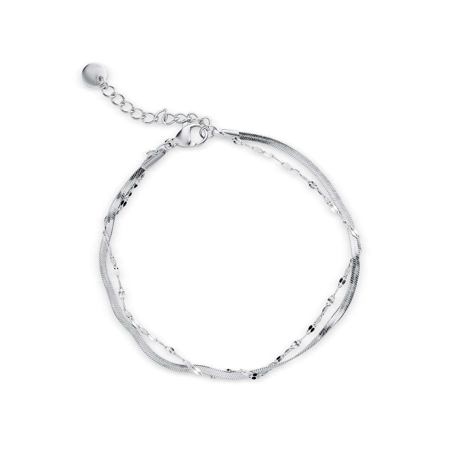 Double chain bracelet, 17–20 cm