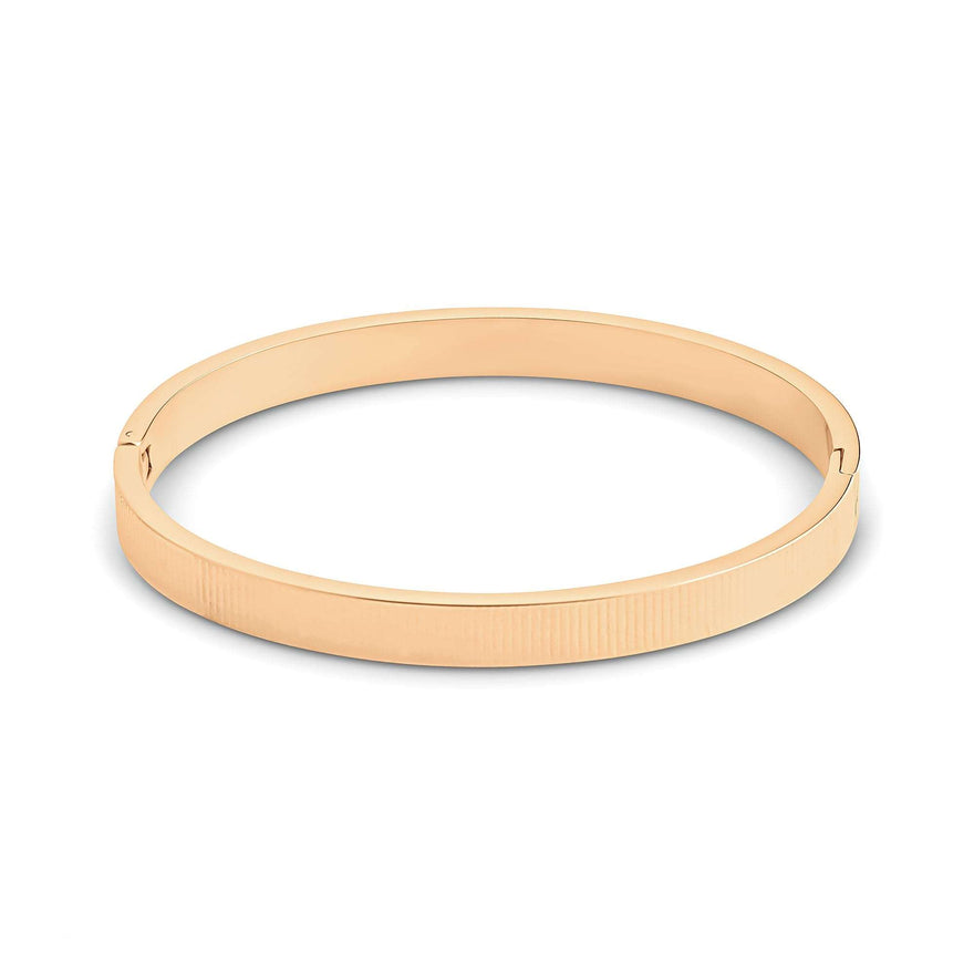 Ribbed bangle bracelet, 16 cm