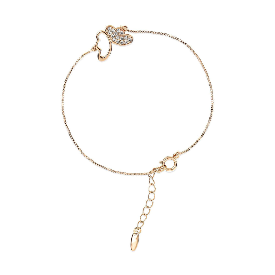 Butterfly bracelet on a Venetian chain