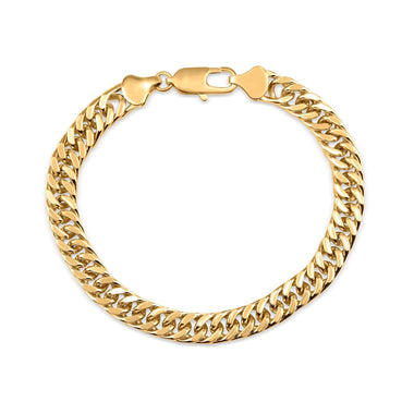 Double curb chain bracelet, 20 cm