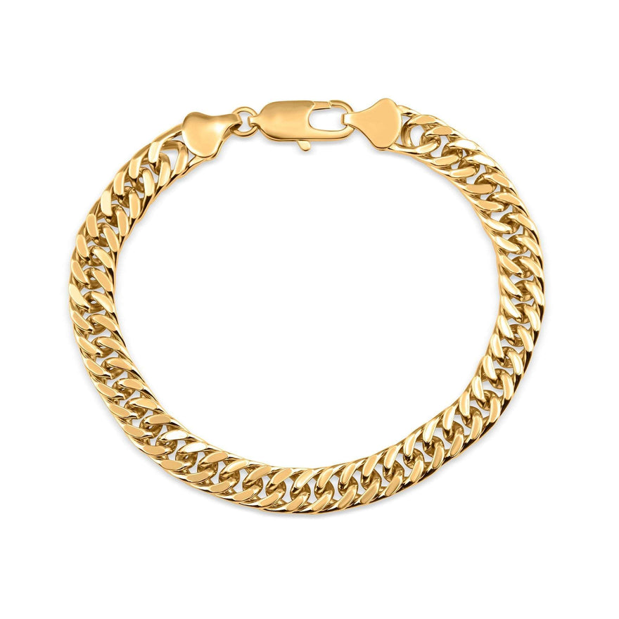 Double curb chain bracelet, 20 cm