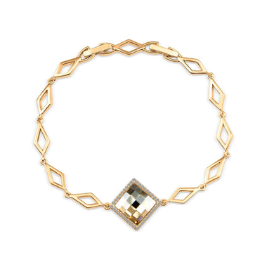 Geometric Swarovski crystal bracelet