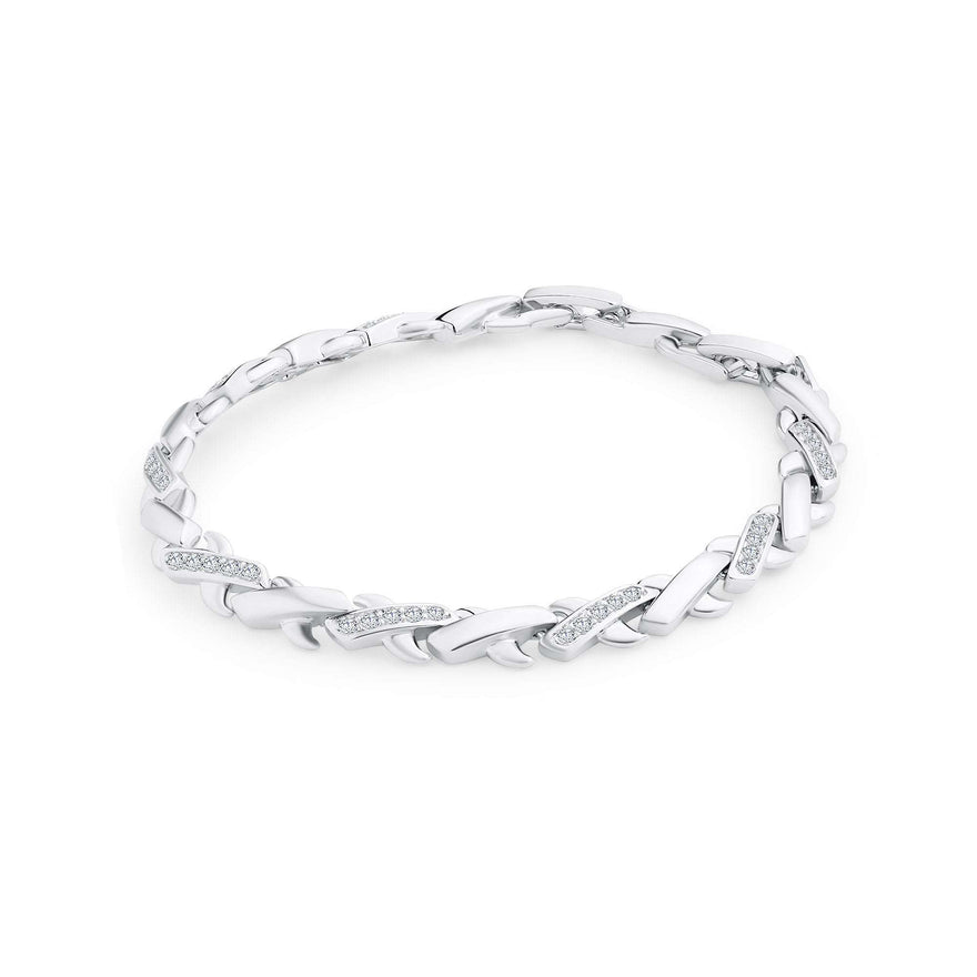 Twisted link bracelet, 17–19 cm