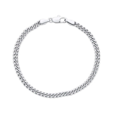 Unisex curb chain bracelet, 19 cm