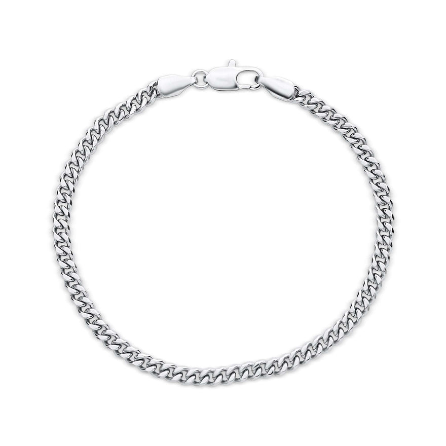 Unisex curb chain bracelet, 19 cm