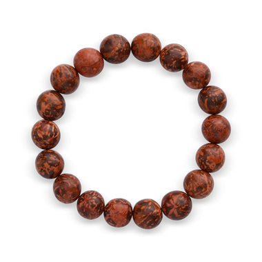 Chrysanthemum stone bead bracelet