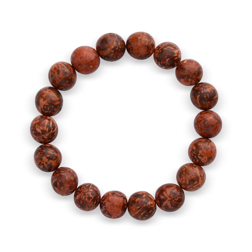 Chrysanthemum stone bead bracelet