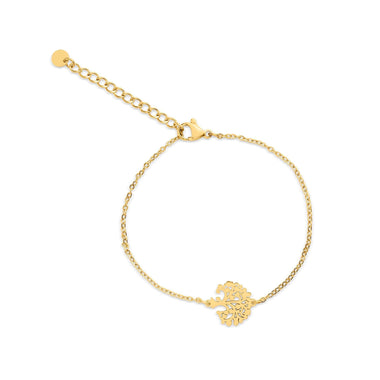 Openwork tree of life bracelet